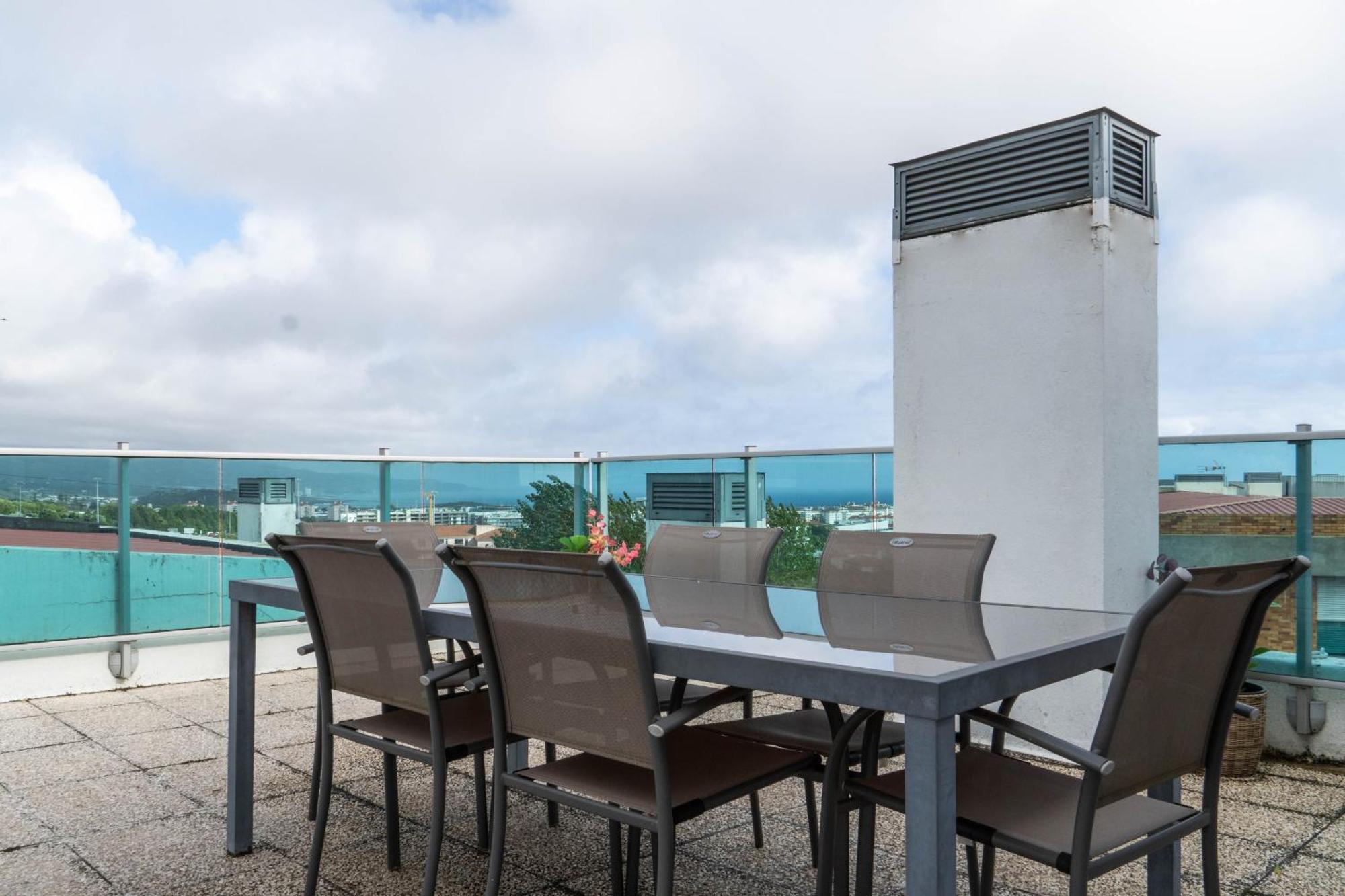Rooftop Terrace Apartment Pdl Ponta Delgada Eksteriør bilde
